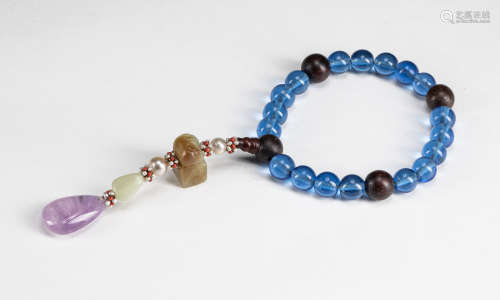 Chinese Export Peiking Glass Prayer Beads