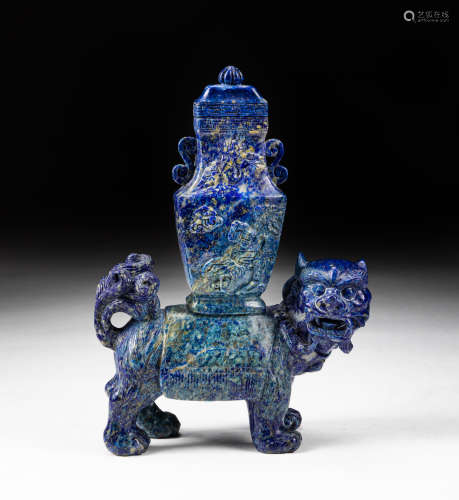 Chinese Old Lapis Carving