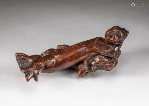 Chinese Old Carved Root Wood Figure