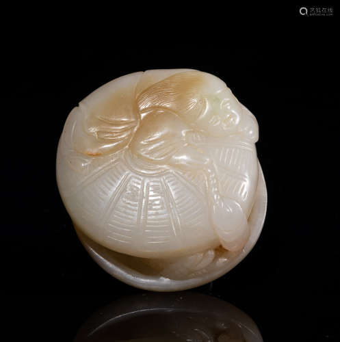 Chinese White Jade  Carving