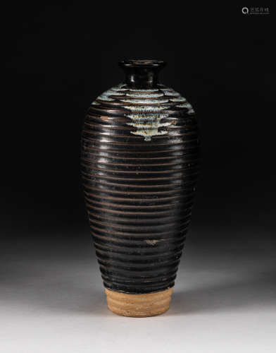 Korean Josen Type Flambed Glazed Water Pot