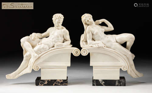 Pair of Italy A.Santini Classic Figures