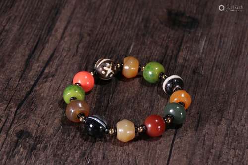 A Tibetan Gem Bracelet