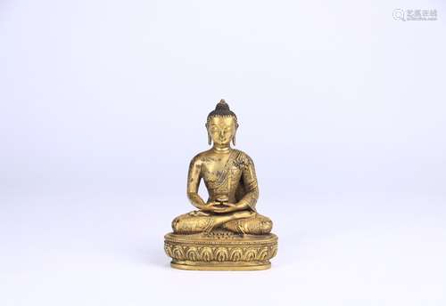 A Gilt Bronze Gautama Buddha