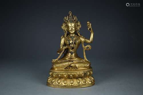 A Gilt Bronze Bodhisattva Tara Statue