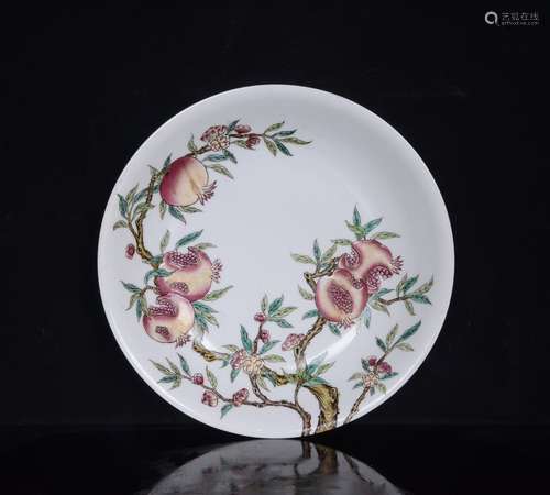 A Famille Rose Plate