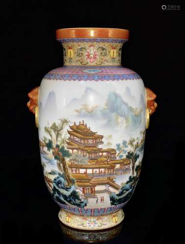 A Daqing-Qianlong-Nianzhi Mark Vase