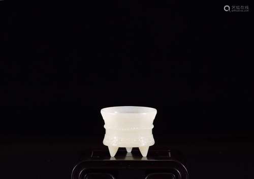 A Hetian Jade 3-Leg Cup