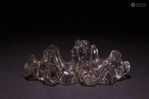 A Crystal Moutain Shaped Brush Holder