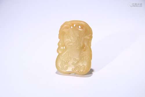 A Hetian Jade Gourd Carved Pendant