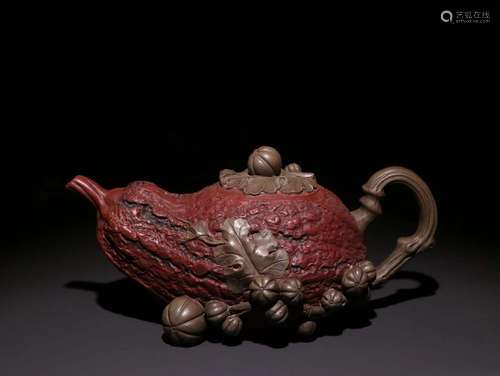 A Zisha Teapot With Mark