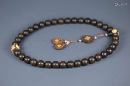 An Agarwood 36-Bead Pendant