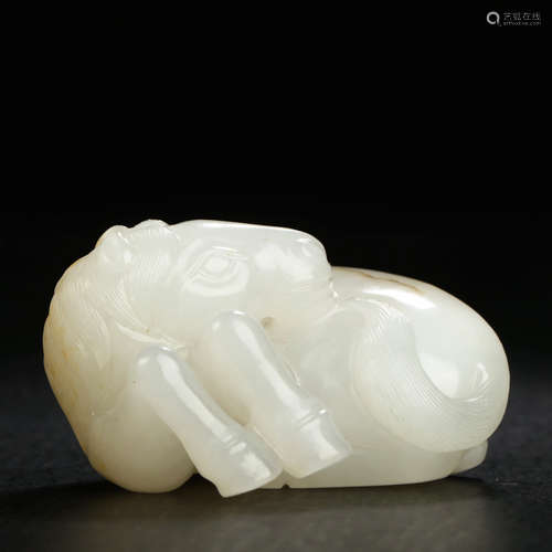 A Hetian Jade Horse Ornament