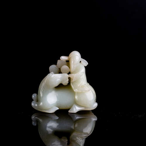 A White Jade Carved Ornament