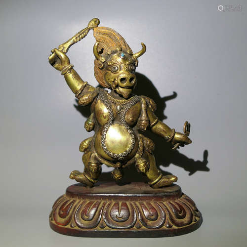 A Gild Bronze Buddha Statue