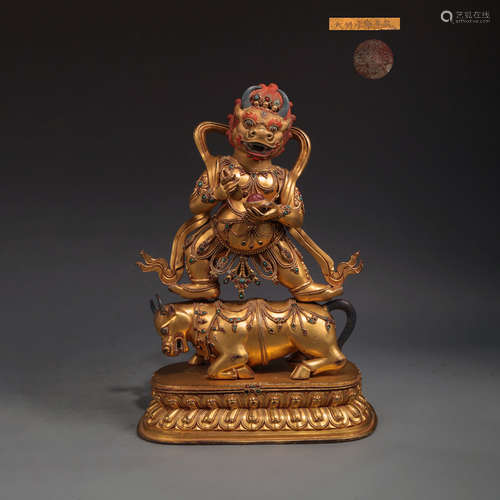 A Gild Bronze Buddha Statue