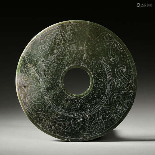 CHINESE HAN DYNASTY HETIAN JADE BI