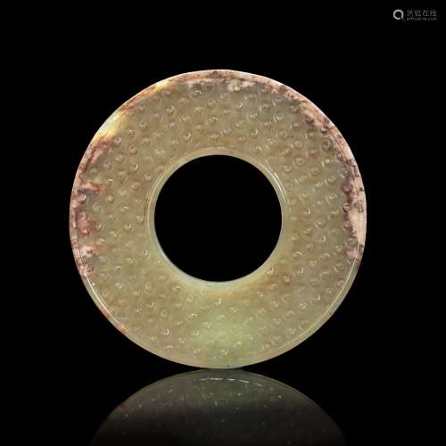 Jade Disk with Grain from Zhan