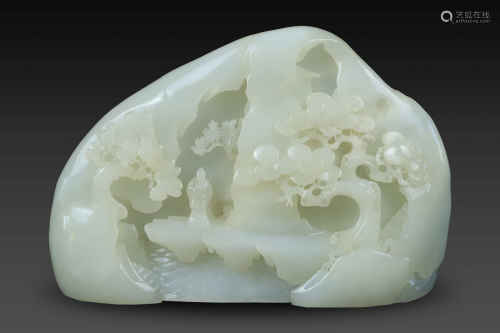 HeTian Jade Showing Ornament from Qing
