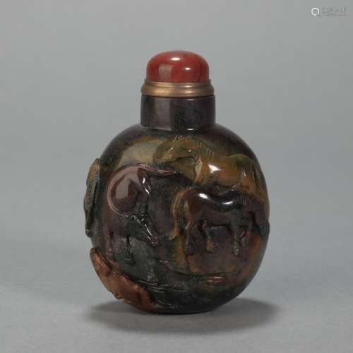 Agate Snuffle Bottle from Ming