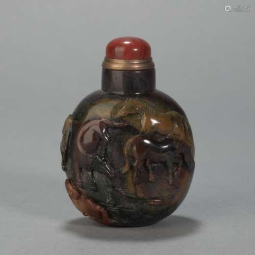 Agate Snuffle Bottle from Ming