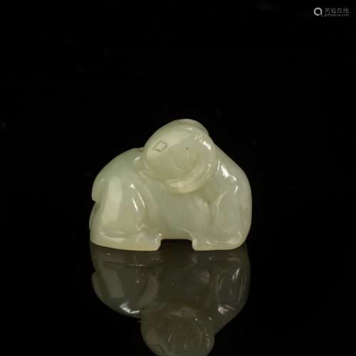 Jade Ornament in Shee form from Ming