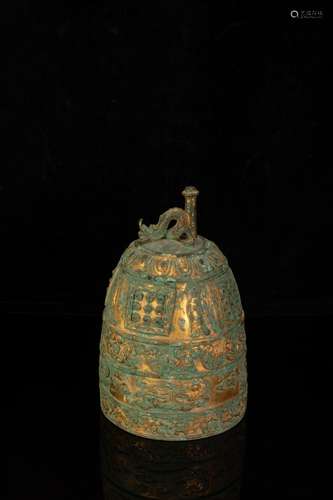 Gilding Copper Bell from Liao