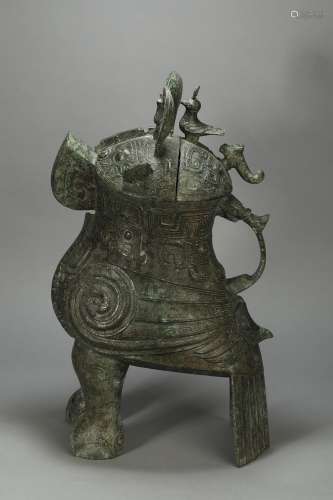 Bronze Vessel in Eagle form from Shang