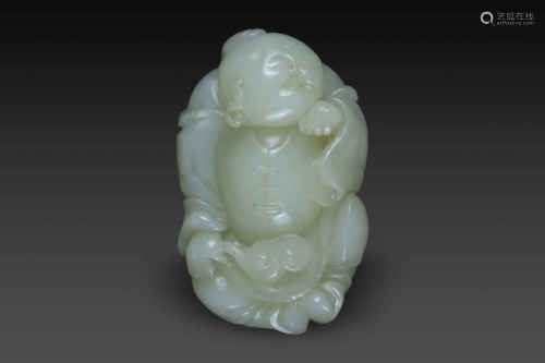 HeTian Jade in Child Statue from Song