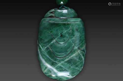 Human Statue Jade Ornament from Qing
