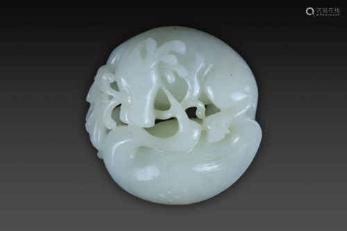 HeTian Jade FuLuShou from Qing