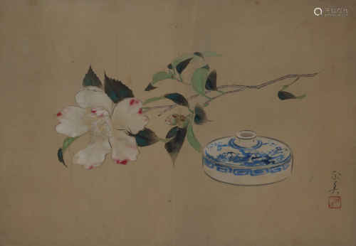 Floral Ink Painting from Qing