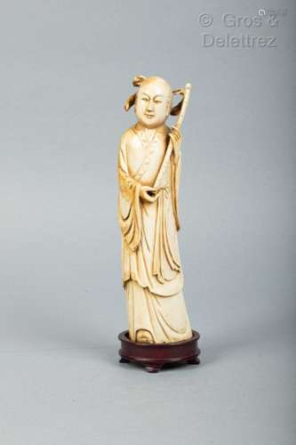 Chine, début Xxe Sujet en ivoire sculpté représen…
