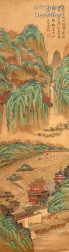 Chine, XXe siècle Peinture à l'encre et couleurs s…