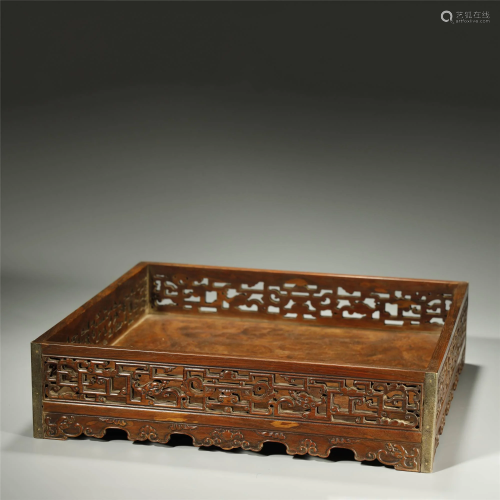 ANCIENT CHINESE,HUANGHUALI WOOD DISH