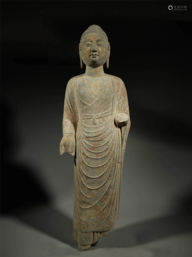 ANCIENT CHINESE,STONE CARVING BUDDHA STATUE