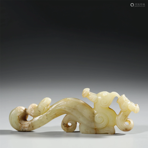 ANCIENT CHINESE,JADE CARVING PHOENIX