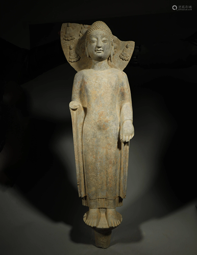 ANCIENT CHINESE,STONE CARVING BUDDHA STATUE