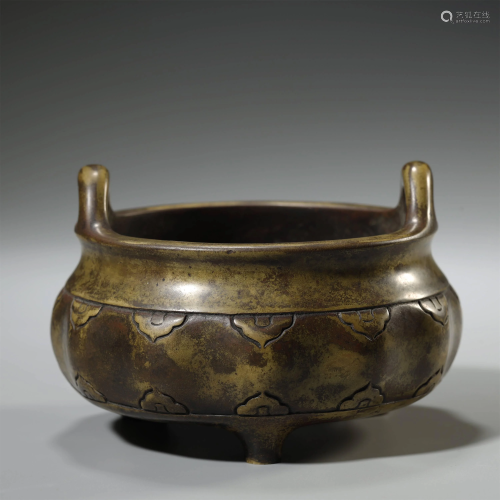 ANCIENT CHINESE,ALLOY COPPER CENSER