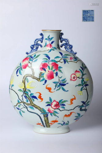 ANCIENT CHINESE,FAMILLE-ROSE VASE