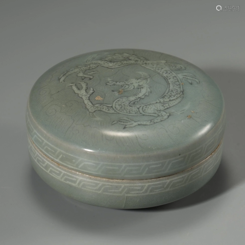 QING DYNASTY,KOREAN PORCELAIN BOX AND COVER