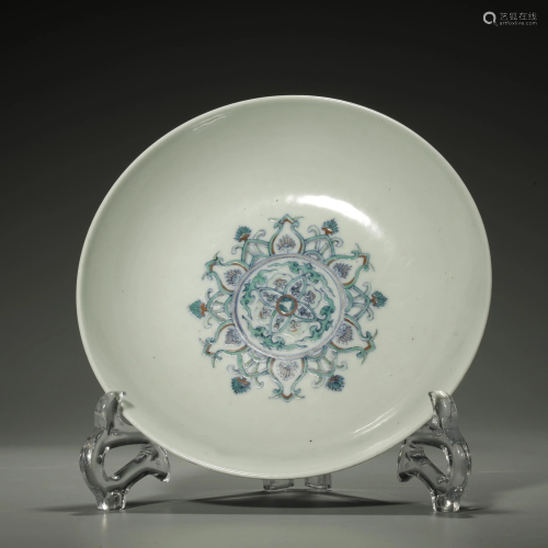 ANCIENT CHINESE,DOUCAI DISH