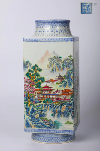 ANCIENT CHINESE,FAMILLE-ROSE VASE