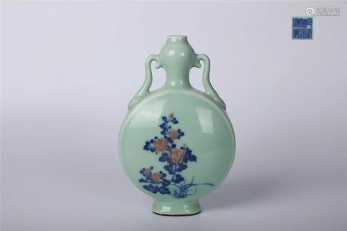 ANCIENT CHINESE,FAMILLE-ROSE VASE