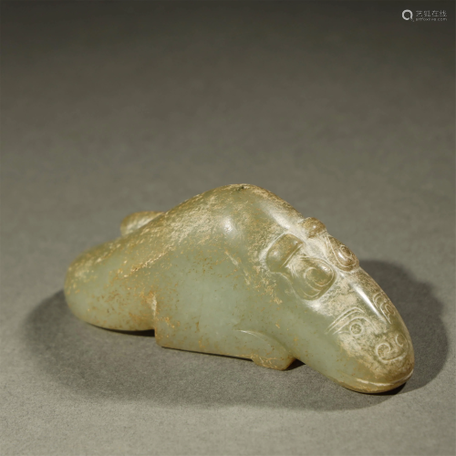 ANCIENT CHINESE,JADE CARVING MYTHICAL BEAST