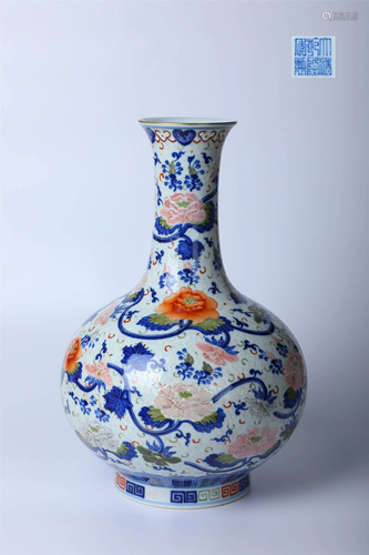 ANCIENT CHINESE,FAMILLE-ROSE VASE