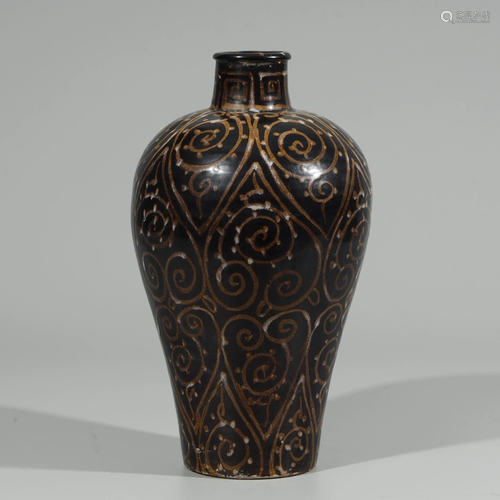 ANCIENT CHINESE,JIZHOU-KILN VASE.MEIPING