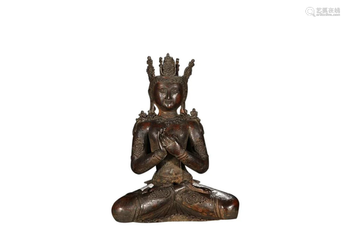 COPPER ALLOY FIGURE OF VAIROCANA