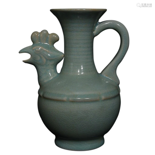 RU WARE EWER WITH PHOENIX SPOUT