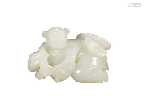 HETIAN JADE BOY HOLDING LOTUS